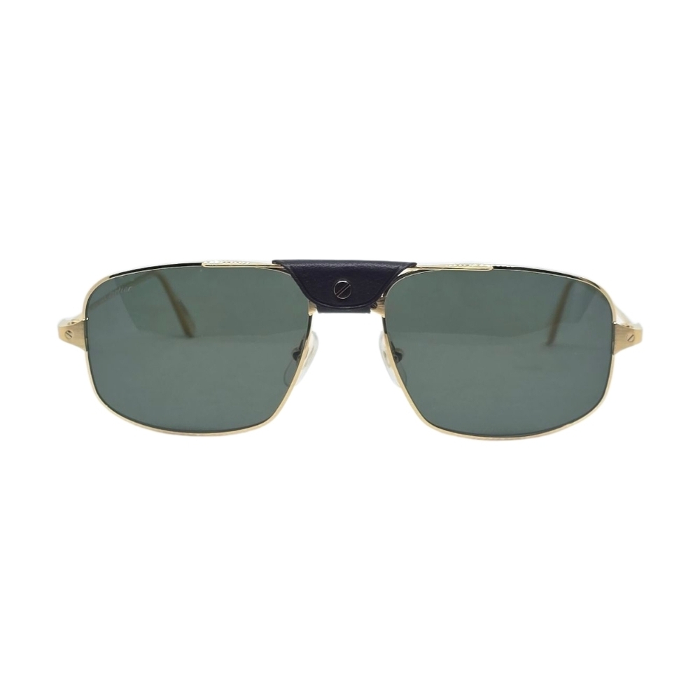 CARTIER SUNGLASSES Stylish Gold and Green Sunglasses CARTIER SUNGLASSES